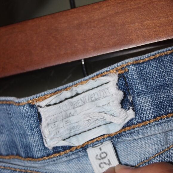 Current Elliott The Fling Ripped Patchwork Slim Boyfriend Jeans Women Size 26 - Picture 8 of 12